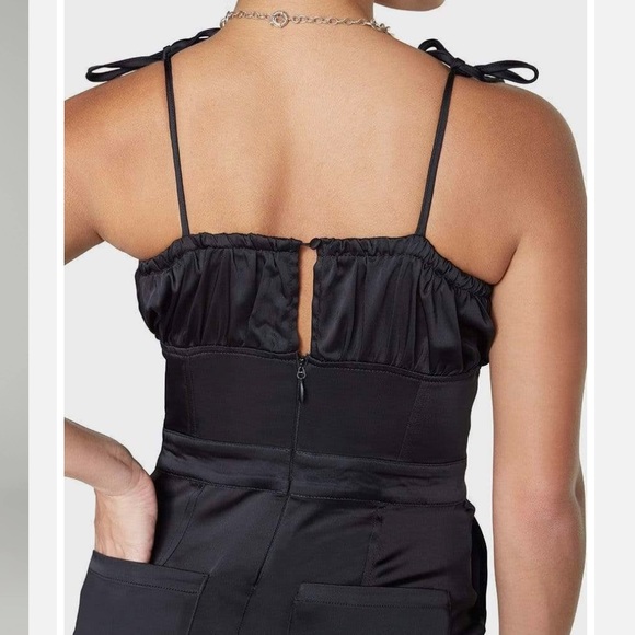 WeWoreWhat stretch satin jumpsuit - Picture 3 of 6